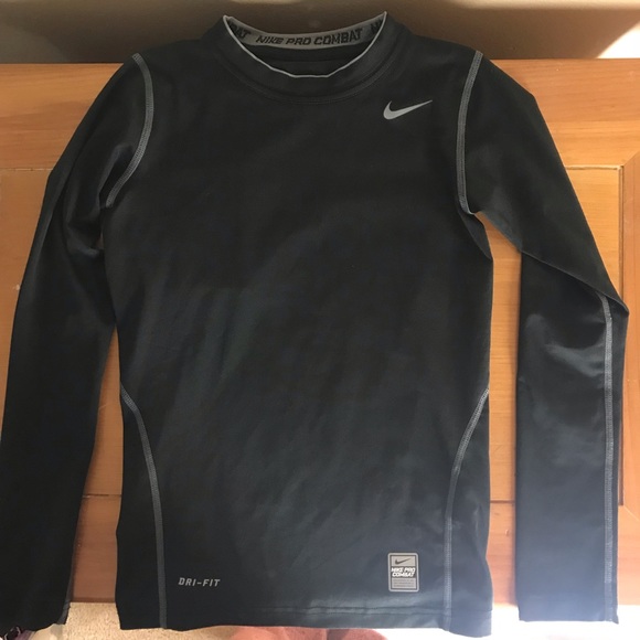 Nike Other - Boys Nike Black Long Sleeve Compression Shirt